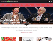 Tablet Screenshot of loucuradeamorsp.com.br